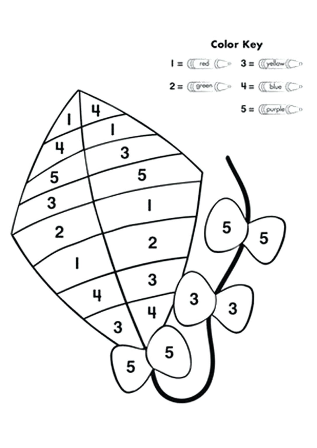 Color By Numbers Worksheets For Preschool | Printable Crossword Puzzles