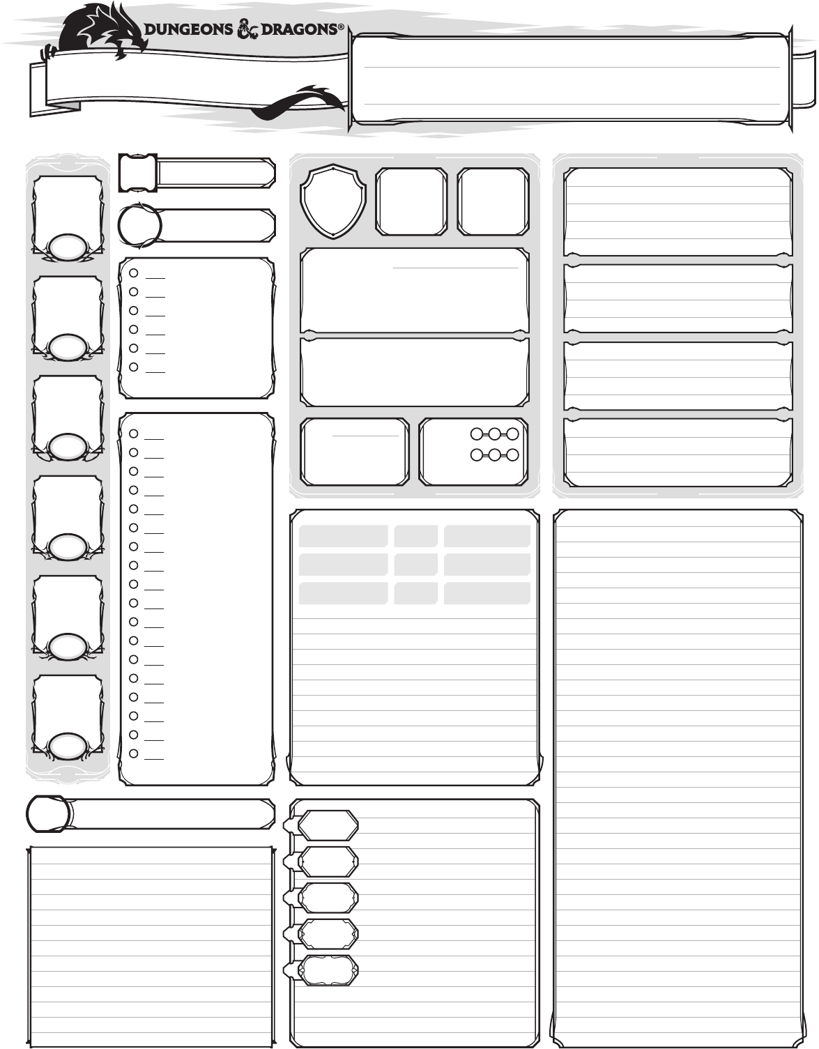 Dnd 5e Character Sheet Printable Free Printable Crossword Puzzles Bingo Cards Forms