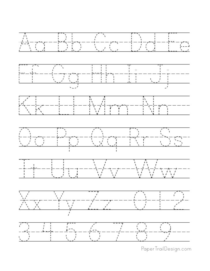 free printable alphabet handwriting practice sheets printable